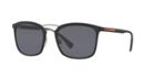 Prada Linea Rossa Ps 03ss 56 Black Rectangle Sunglasses