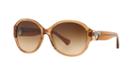 Coach Hc8051 Claire Brown Round Sunglasses