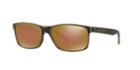 Arnette Slickster Gold Matte Rectangle Sunglasses - An4185