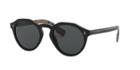 Burberry 50 Black Round Sunglasses - Be4280