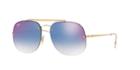 Ray-ban 58 Gold Wrap Sunglasses - Rb3583n