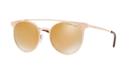 Michael Kors 52 Grayton Rose Gold Round Sunglasses - Mk1030