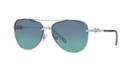 Tiffany &amp; Co. 59 Silver Aviator Sunglasses - Tf3054b