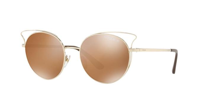 Vogue Eyewear Gold Round Sunglasses - Vo4048s