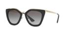 Prada Pr 53ss Black Cat-eye Sunglasses