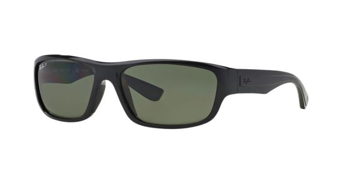 Ray-ban Rb4196 61 Black Rectangle Sunglasses