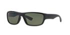 Ray-ban Rb4196 61 Black Rectangle Sunglasses