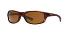 Maui Jim Kipahulu Tortoise Matte Rectangle Sunglasses, Polarized
