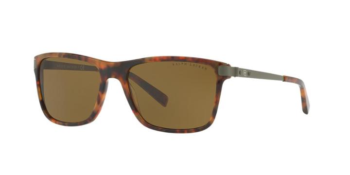Ralph Lauren 57 Brown Square Sunglasses - Rl8155