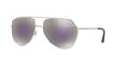 Dolce &amp; Gabbana 59 Silver Aviator Sunglasses - Dg2191