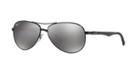 Ray-ban Carbon Fibre Black Aviator Sunglasses - Rb8313