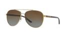 Michael Kors 59 Hvar Tortoise Aviator Sunglasses - Mk5007