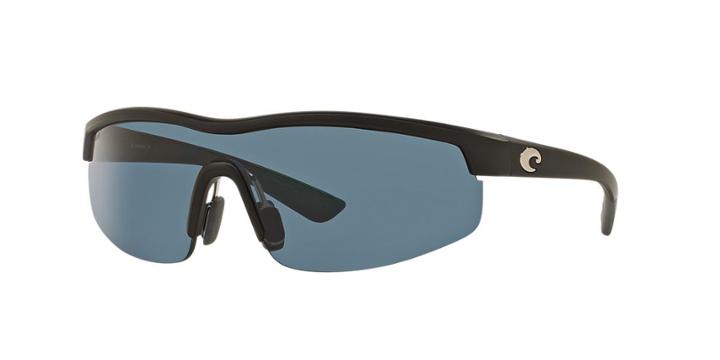 Costa Del Mar Straits Black Rectangle Sunglasses