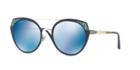 Bvlgari 53 Serpenteyes Blue Round Sunglasses - Bv6095