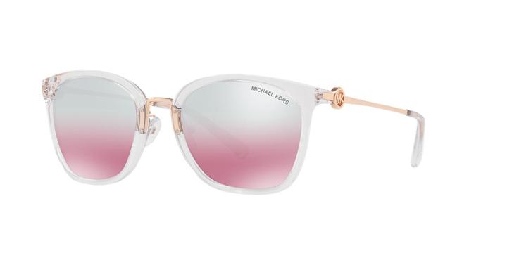 Michael Kors 53 Lugano Clear Square Sunglasses - Mk2064
