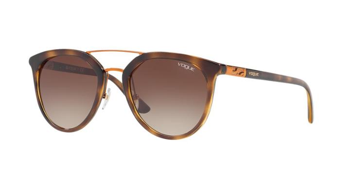 Vogue Vo5164s 52 Tortoise Round Sunglasses