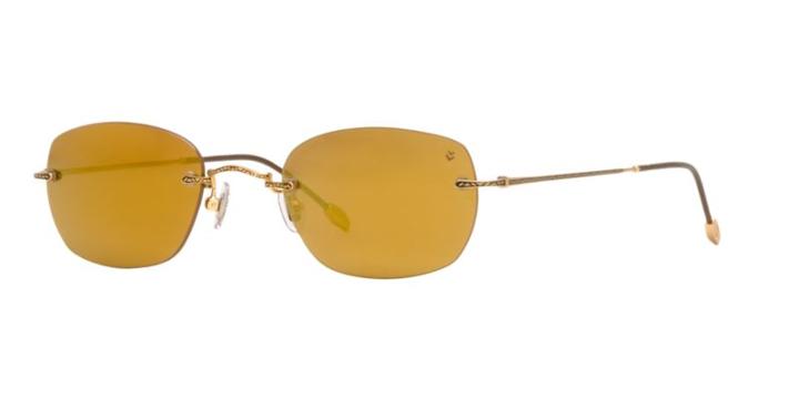 John Varvatos Jv793 50 Gold Square Sunglasses