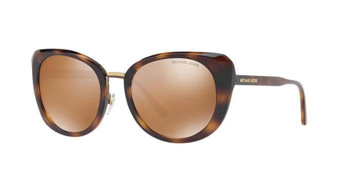 Michael Kors 52 Lisbon Tortoise Round Sunglasses - Mk2062