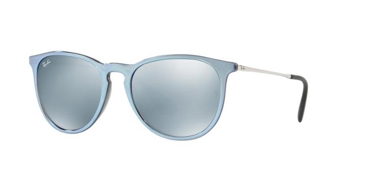 Ray-ban 54 Erika Silver Aviator Sunglasses - Rb4171