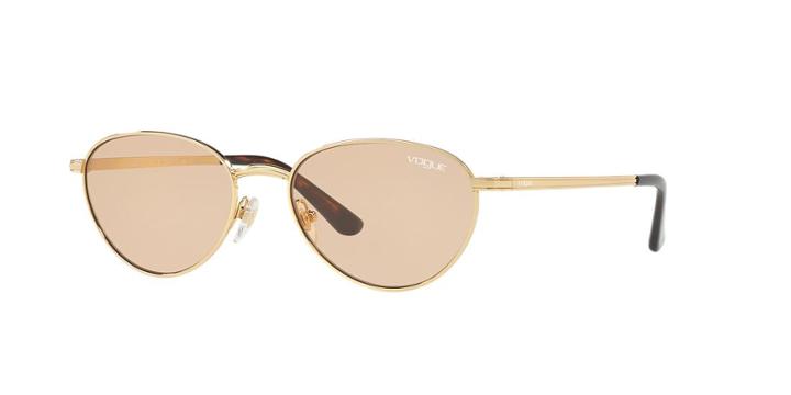 Vogue Vo4082s 53 Gold Oval Sunglasses