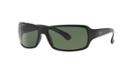 Ray-ban Black Rectangle Sunglasses, Polarized - Rb4075