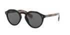 Burberry 48 Black Round Sunglasses - Be4280