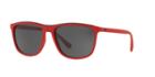 Emporio Armani 57 Red Rectangle Sunglasses - Ea4109