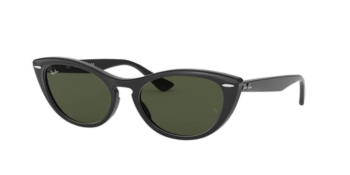 Ray-ban 54 Nina Black Cat-eye Sunglasses - Rb4314n