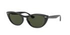 Ray-ban 54 Nina Black Cat-eye Sunglasses - Rb4314n