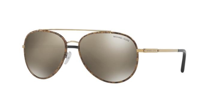 Michael Kors 59 Ida Gold Aviator Sunglasses - Mk1019