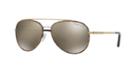 Michael Kors 59 Ida Gold Aviator Sunglasses - Mk1019