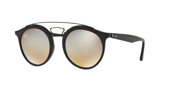 Ray-ban 49 Gatsby I Black Matte Round Sunglasses - Rb4256