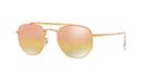 Ray-ban 54 Bronze Square Sunglasses - Rb3648
