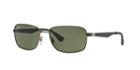 Ray-ban Gunmetal Matte Square Sunglasses - Rb3529
