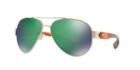 Costa South Point Polarized Gold Pilot Sunglasses