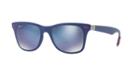 Ray-ban Rb4195m Wayfarer Lite Force Scuderia Ferrari Blue Square Sunglasses