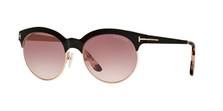 Tom Ford Angela Black Round Sunglasses - Ft0438