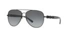 Michael Kors 58 Pandora Black Matte Aviator Sunglasses - Mk1015