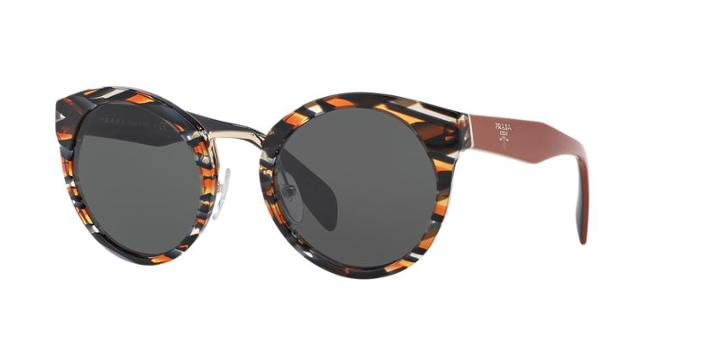 Prada Pr 05ts 53 Grey Panthos Sunglasses