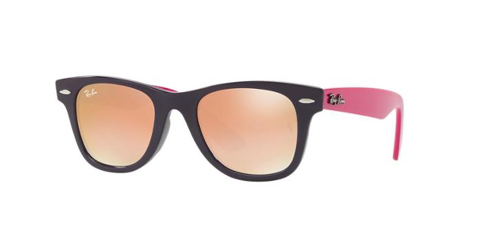 Ray-ban Jr. 47 Purple Square Sunglasses - Rj9066s