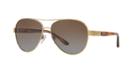 Ralph Lauren 59 Gold Aviator Sunglasses - Rl7054q