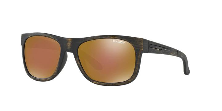 Arnette 57 Gold Matte Square Sunglasses - An4206