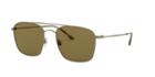 Giorgio Armani 55 Gold Matte Square Sunglasses - Ar6080