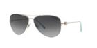 Tiffany &amp; Co. Silver Aviator Sunglasses - Tf3021
