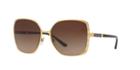 Tory Burch 57 Gold Square Sunglasses - Ty6055