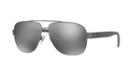 Polo Ralph Lauren 60 Gunmetal Aviator Sunglasses - Ph3110