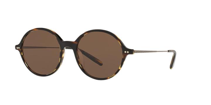 Oliver Peoples Ov5347su 51 Corby Brown Round Sunglasses