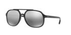Ray-ban Rb4312ch 57 Black Matte Wrap Sunglasses