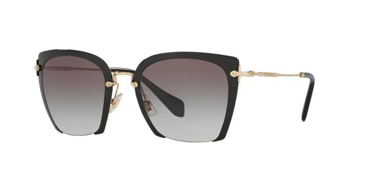 Miu Miu Mu Black Square Sunglasses
