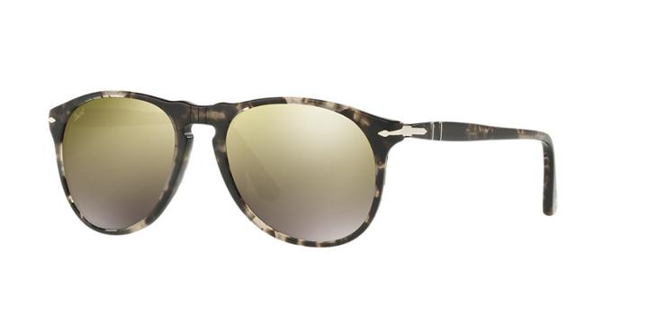 Persol 52 Tortoise Pilot Sunglasses - Po9649s